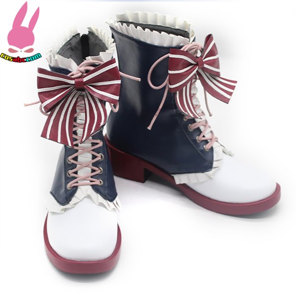 画像2: cosabc バーチャルYouTuber ミリー・パフェ 風 コスプレ靴 コスチューム コスプレシューズ イベント ハロウィン パーティー (2)