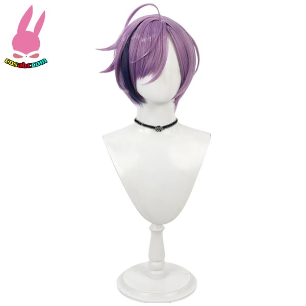 画像2: cosabc VTuber にじさんじ 榊ネス さかきねす  風 コスプレウィッグ かつら コスチューム イベント 変装 仮装 パーティー ハロウィン (2)