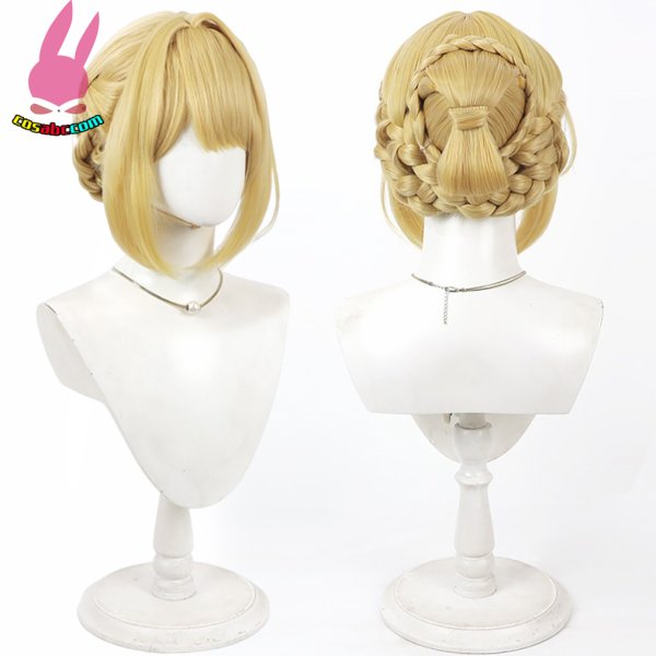 画像5: cosabc ゼンレスゾーンゼロ イヴリン・シェヴァリエ  風 コスプレウィッグ かつら コスチューム イベント 変装 仮装 パーティー ハロウィン (5)
