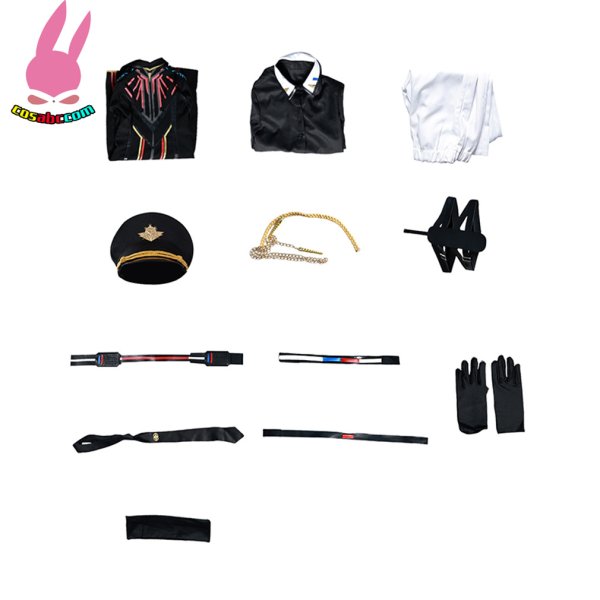 画像10: cosabc 恋と深空 マヒル 遠空執艦官  風 コスプレ衣装 イベント 演出服 二次会 コスチューム パーティー ハロウィン (10)