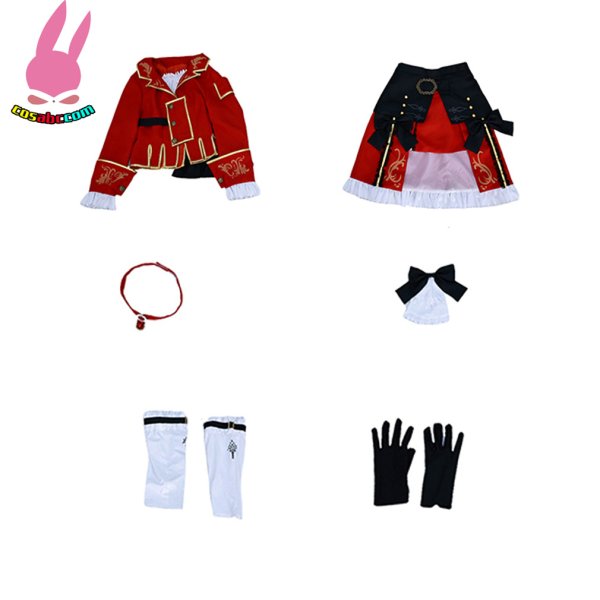 画像9: cosabc ファイナルファンタジー 赤魔道士  風 コスプレ衣装 イベント 演出服 二次会 コスチューム パーティー ハロウィン (9)