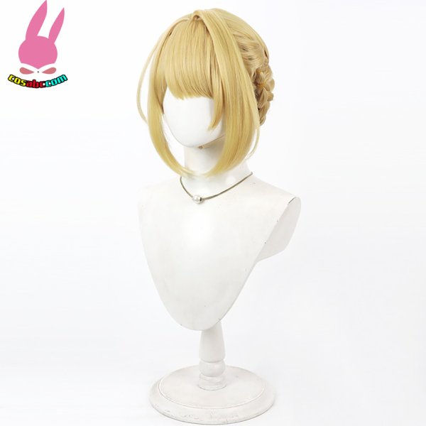 画像2: cosabc ゼンレスゾーンゼロ イヴリン・シェヴァリエ  風 コスプレウィッグ かつら コスチューム イベント 変装 仮装 パーティー ハロウィン (2)