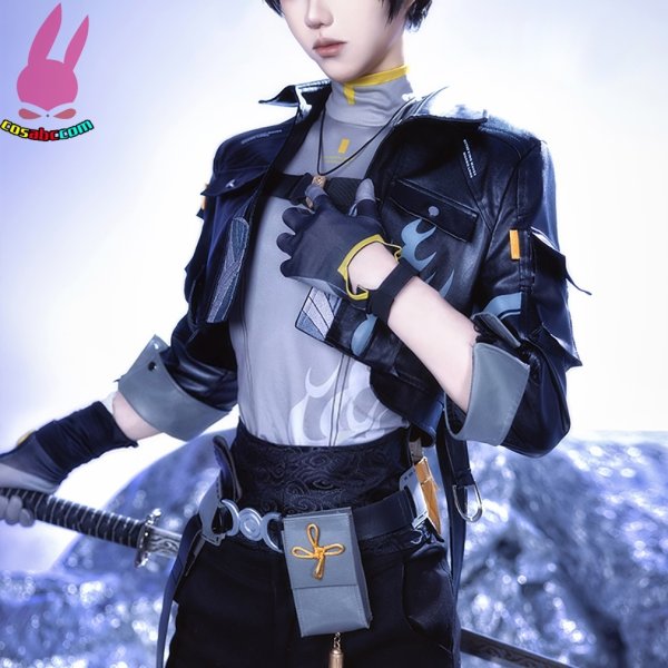 画像3: cosabc 鳴潮 主人公 漂泊者 ひょうはくしゃ 風 コスプレ衣装 イベント 演出服 二次会 コスチューム パーティー ハロウィン (3)