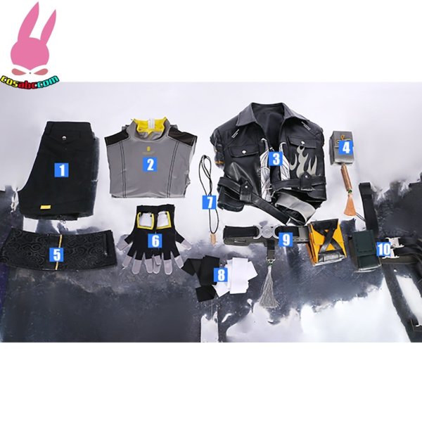 画像12: cosabc 鳴潮 主人公 漂泊者 ひょうはくしゃ 風 コスプレ衣装 イベント 演出服 二次会 コスチューム パーティー ハロウィン (12)