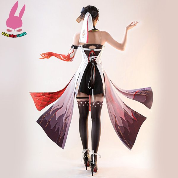 画像4: cosabc 鳴潮 長離 ちょうり 風 コスプレ衣装 イベント 演出服 二次会 コスチューム パーティー ハロウィン (4)