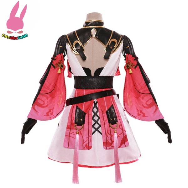 画像3: cosabc 鳴潮 桃祈たおき 風 コスプレ衣装 イベント 演出服 二次会 コスチューム パーティー ハロウィン (3)