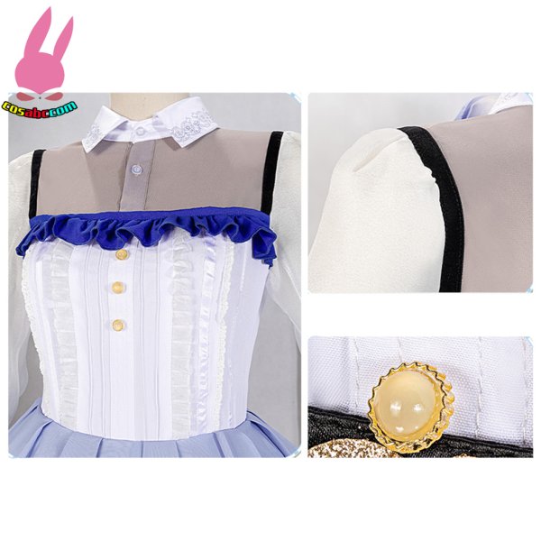 画像12: cosabc バンドリ!BanGDream RAISEASUILEN pare  朝日六花 あさひろっか  風 コスプレ衣装 イベント 演出服 二次会 コスチューム パーティー ハロウィン (12)