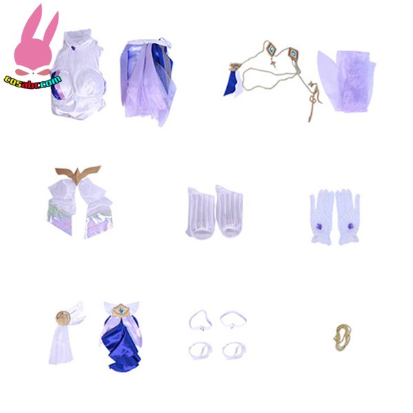 画像10: cosabc 崩壊3rd　エリシア　純真なる夢歌   風 コスプレ衣装 イベント 演出服 二次会 コスチューム パーティー ハロウィン (10)