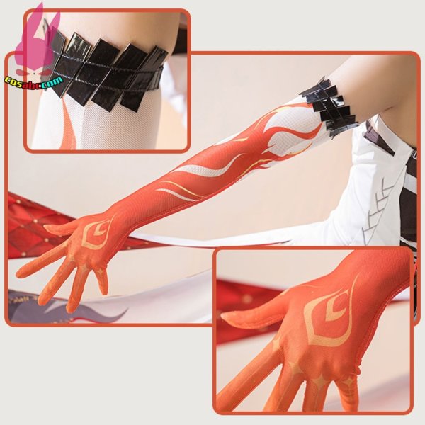 画像8: cosabc 鳴潮 長離 ちょうり 風 コスプレ衣装 イベント 演出服 二次会 コスチューム パーティー ハロウィン (8)