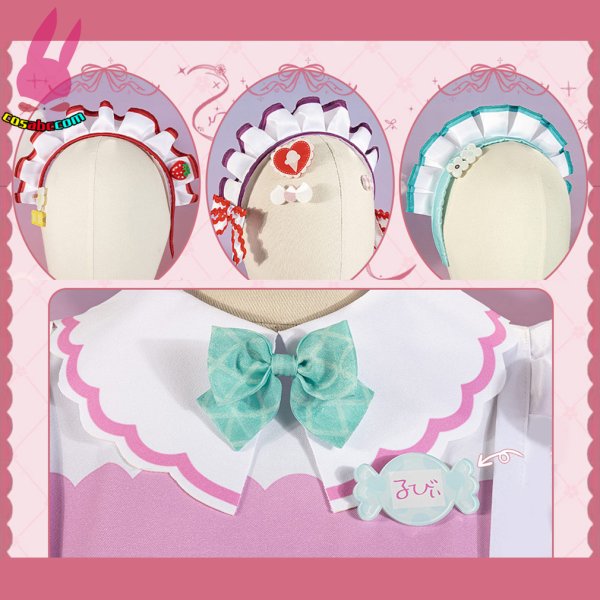 画像17: cosabc 黒澤ルビィ 上原歩夢  風 コスプレ衣装 イベント 演出服 二次会 コスチューム パーティー ハロウィン (17)