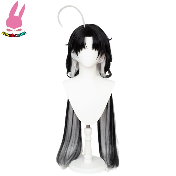 画像2: cosabc 鳴潮 鑑心 かんしん 風 コスプレウィッグ かつら コスチューム イベント 変装 仮装 パーティー ハロウィン (2)
