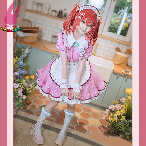 画像10: cosabc 黒澤ルビィ 上原歩夢  風 コスプレ衣装 イベント 演出服 二次会 コスチューム パーティー ハロウィン (10)