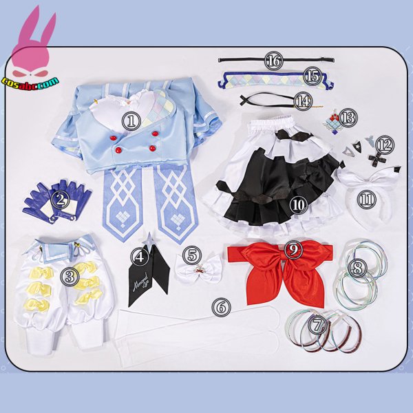 画像15: cosabcウマ娘 プリティーダービー アーモンドアイ  風 コスプレ衣装 イベント 演出服 二次会 コスチューム パーティー ハロウィン (15)