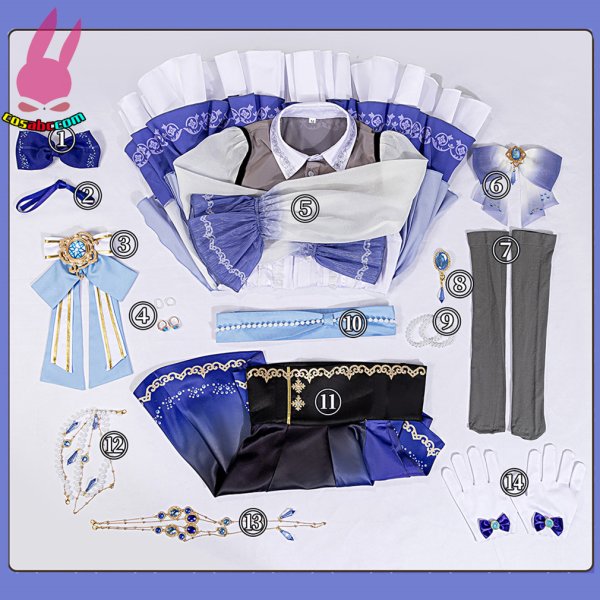 画像13: cosabc バンドリ!BanGDream RAISEASUILEN pare  朝日六花 あさひろっか  風 コスプレ衣装 イベント 演出服 二次会 コスチューム パーティー ハロウィン (13)