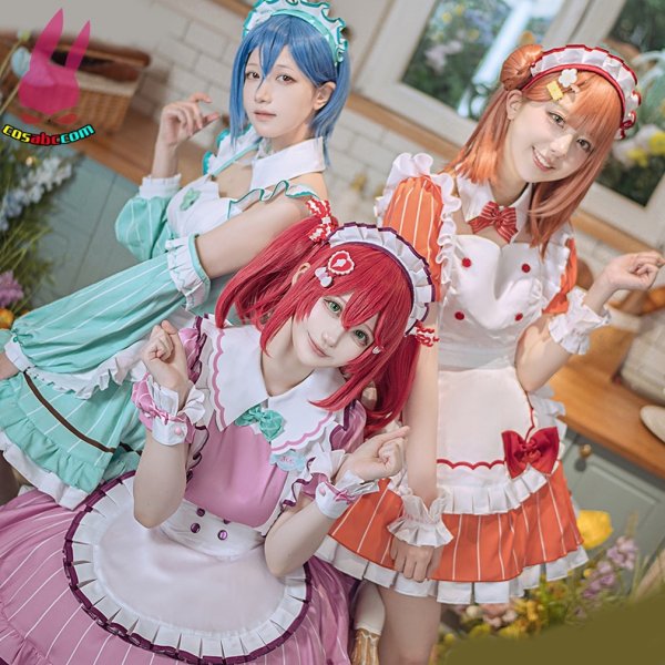 画像16: cosabc 黒澤ルビィ 上原歩夢  風 コスプレ衣装 イベント 演出服 二次会 コスチューム パーティー ハロウィン (16)