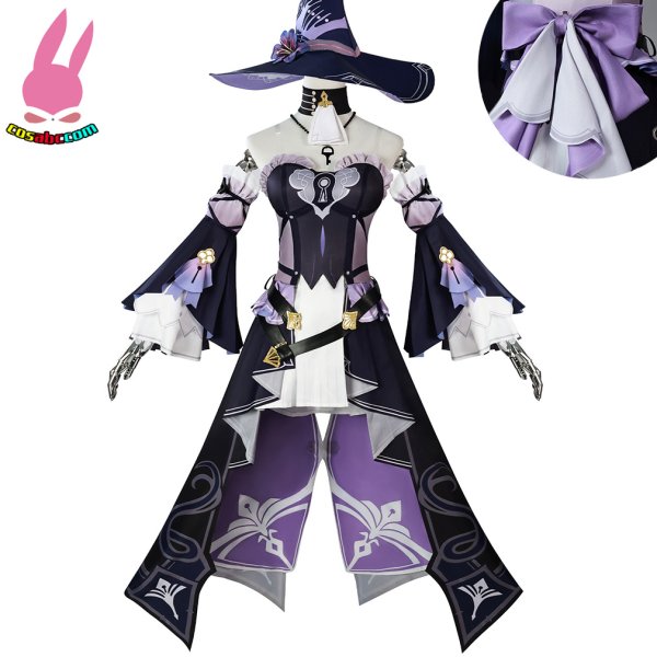 画像3: cosabc 崩壊：スターレイル マダム・ヘルタ  ウイッグ付け   風 コスプレ衣装 イベント 演出服 二次会 コスチューム パーティー ハロウィン (3)