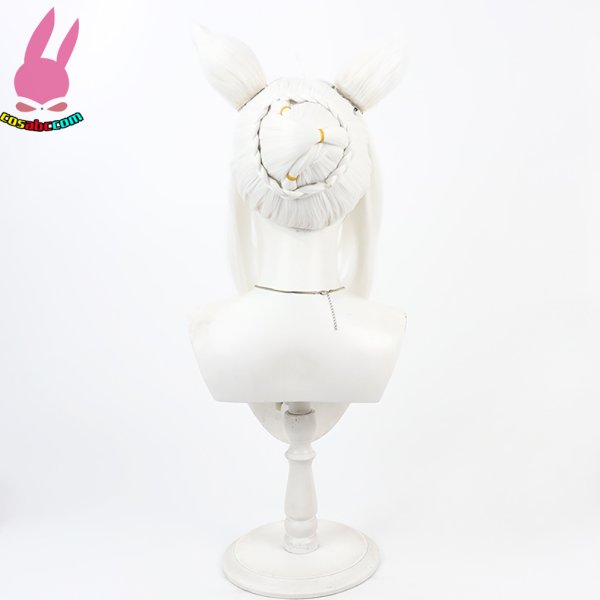 画像5: cosabc ホロライブ VTuber 風 白上フブキ  風 コスプレウィッグ かつら コスチューム イベント 変装 仮装 パーティー ハロウィン (5)