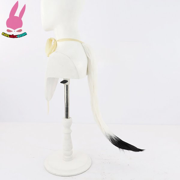 画像5: cosabc ホロライブ VTuber 風 白上フブキ  風 コスプレウィッグ かつら コスチューム イベント 変装 仮装 パーティー ハロウィン (5)