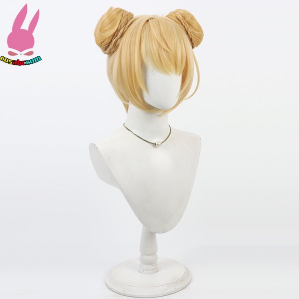 画像4: cosabc バーチャル 神成きゅぴ  風 コスプレウィッグ かつら コスチューム イベント 変装 仮装 パーティー ハロウィン (4)