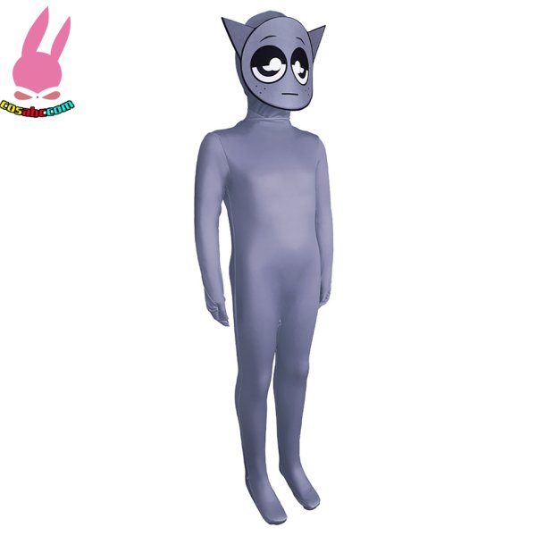 画像11: cosabc Sprunki スプランキー 全身タイツ コスプレ衣装連体 着ぐるみ ステージ衣装 弾力と伸縮性あり コスチューム コスプレ衣装 ハロウイン仮装 ハロウインコス (11)