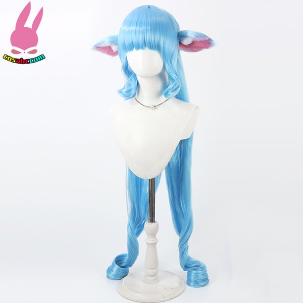 画像4: cosabc コンパス戦闘摂理解析システム　デルミン 風 コスプレウィッグ かつら コスチューム イベント 変装 仮装 パーティー ハロウィン (4)