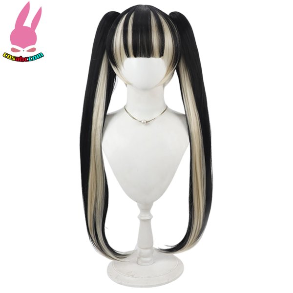 画像2: cosabc hololive  ホロライブ儒烏風亭らでん じゅうふうていらでん 風 コスプレウィッグ かつら コスチューム イベント 変装 仮装 パーティー ハロウィン (2)