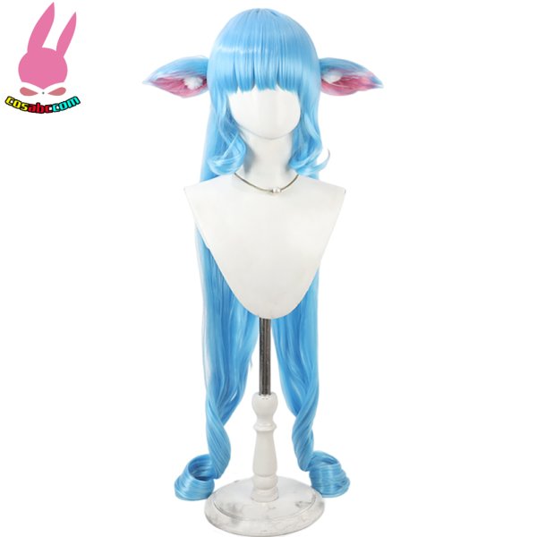 画像2: cosabc コンパス戦闘摂理解析システム　デルミン 風 コスプレウィッグ かつら コスチューム イベント 変装 仮装 パーティー ハロウィン (2)