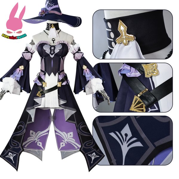 画像2: cosabc 崩壊：スターレイル マダム・ヘルタ  ウイッグ付け   風 コスプレ衣装 イベント 演出服 二次会 コスチューム パーティー ハロウィン (2)