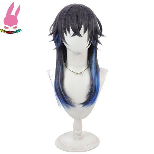 画像2: cosabc バーチャル VTuber 一ノ瀬うるは 風 コスプレウィッグ かつら コスチューム イベント 変装 仮装 パーティー ハロウィン (2)