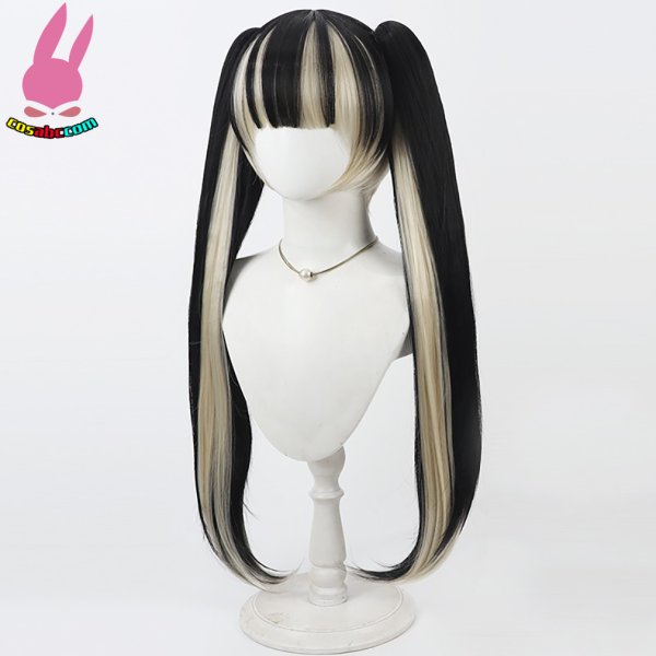 画像4: cosabc hololive  ホロライブ儒烏風亭らでん じゅうふうていらでん 風 コスプレウィッグ かつら コスチューム イベント 変装 仮装 パーティー ハロウィン (4)