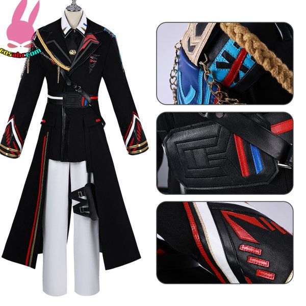 画像4: cosabc 恋と深空 マヒル 遠空執艦官  風 コスプレ衣装 イベント 演出服 二次会 コスチューム パーティー ハロウィン (4)