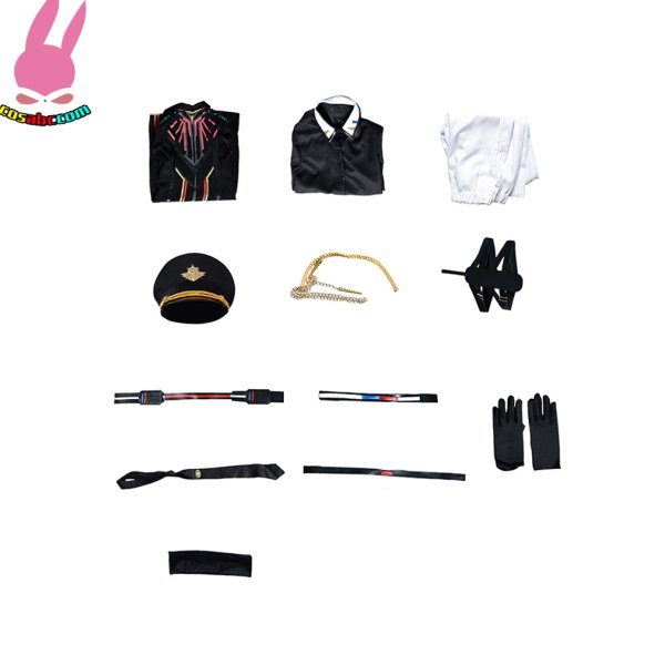 画像10: cosabc 恋と深空 マヒル 遠空執艦官  風 コスプレ衣装 イベント 演出服 二次会 コスチューム パーティー ハロウィン (10)