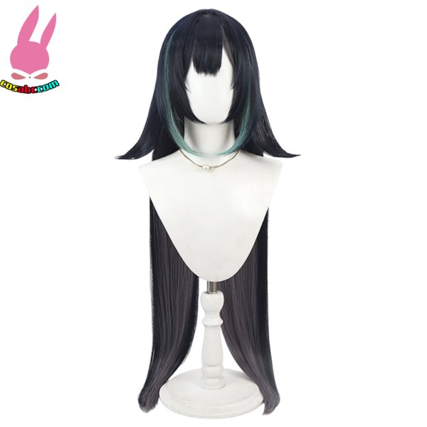 画像2: cosabc 原神 らんやん 藍硯  風 コスプレウィッグ かつら コスチューム イベント 変装 仮装 パーティー ハロウィン (2)
