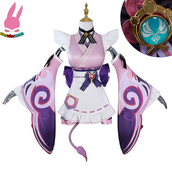 画像4: cosabc 原神 夢見月瑞希 ゆめみづきみずき 風 コスプレ衣装 イベント 演出服 二次会 コスチューム パーティー ハロウィン (4)