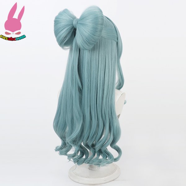 画像5: cosabc 原神 夢見月瑞希 ゆめみづきみずき  風 コスプレウィッグ かつら コスチューム イベント 変装 仮装 パーティー ハロウィン (5)