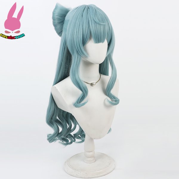 画像3: cosabc 原神 夢見月瑞希 ゆめみづきみずき  風 コスプレウィッグ かつら コスチューム イベント 変装 仮装 パーティー ハロウィン (3)