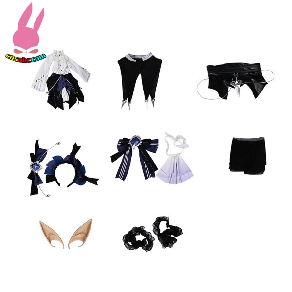 画像9: cosabc ゼンレスゾーンゼロ　ビビアン・バンシー  風 コスプレ衣装 イベント 演出服 二次会 コスチューム パーティー ハロウィン (9)