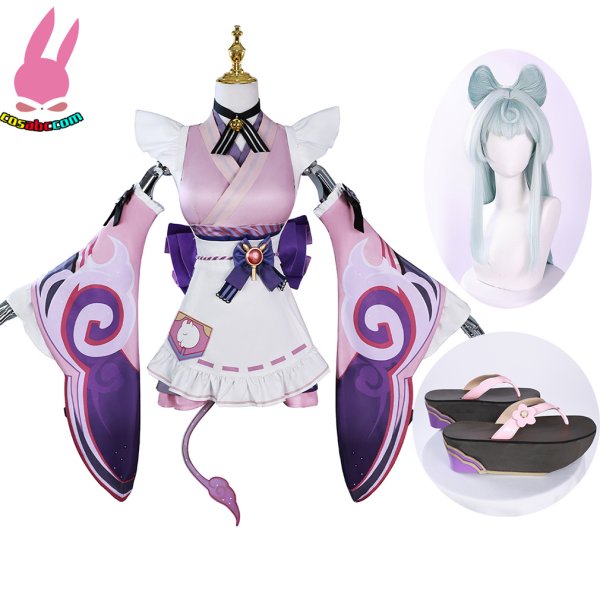 画像18: cosabc 原神 夢見月瑞希 ゆめみづきみずき 風 コスプレ衣装 イベント 演出服 二次会 コスチューム パーティー ハロウィン (18)