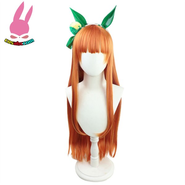 画像1: cosabc ウマ娘 プリティーダービー サイレンススズカ 風 コスプレウィッグ かつら コスチューム イベント 変装 仮装 パーティー ハロウィン (1)