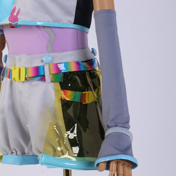 画像5: cosabc ラブライブ!LoveLive! Liella!Vitamin SUMMER 唐可可 タンクゥクゥ 風 コスプレ衣装 イベント 演出服 二次会 コスチューム パーティー ハロウィン (5)