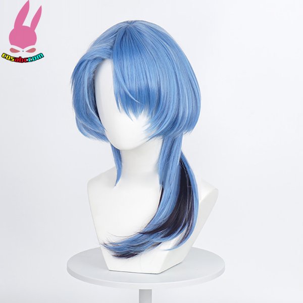 画像3: cosabc バーチャル VTuber Hololive  星街すいせい  風 コスプレウィッグ かつら コスチューム イベント 変装 仮装 パーティー ハロウィン (3)