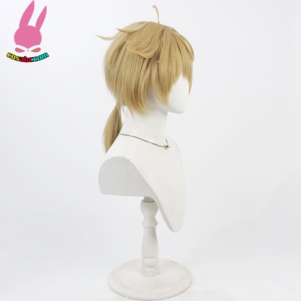 画像3: cosabc YouTuber にじさんじ  伏見ガク  風 コスプレウィッグ かつら コスチューム イベント 変装 仮装 パーティー ハロウィン (3)