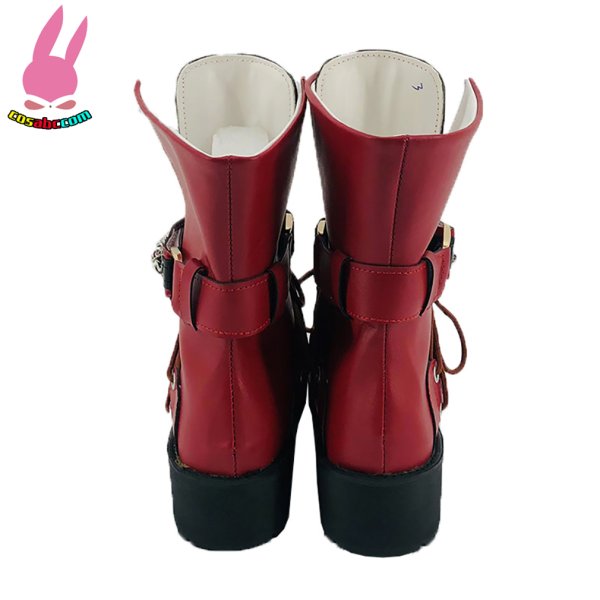 画像4: cosabc ファイナルファンタジーVII ティファ 風 コスプレ靴 コスチューム コスプレシューズ イベント ハロウィン (4)