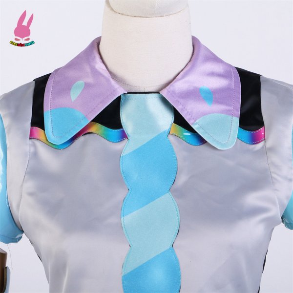 画像4: cosabc ラブライブ!LoveLive! Liella!Vitamin SUMMER 唐可可 タンクゥクゥ 風 コスプレ衣装 イベント 演出服 二次会 コスチューム パーティー ハロウィン (4)