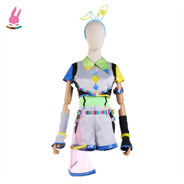 画像1: cosabc ラブライブ！LoveLive! Liella!Vitamin SUMMER 葉月恋 はづきれん 風 コスプレ衣装 イベント 演出服 二次会 コスチューム パーティー ハロウィン (1)