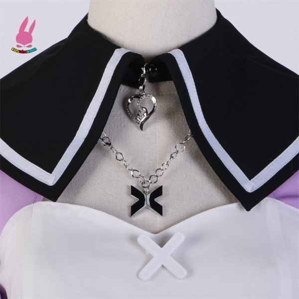 画像5: cosabc プロジェクトセカイ カラフルステージ! feat. 初音ミク 朝比奈まふゆ 風 コスプレ衣装 イベント 演出服 二次会 コスチューム パーティー ハロウィン (5)