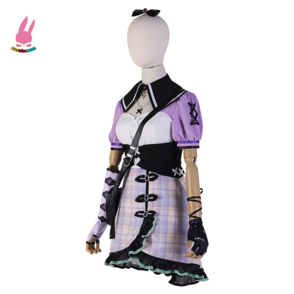 画像2: cosabc プロジェクトセカイ カラフルステージ! feat. 初音ミク 朝比奈まふゆ 風 コスプレ衣装 イベント 演出服 二次会 コスチューム パーティー ハロウィン (2)