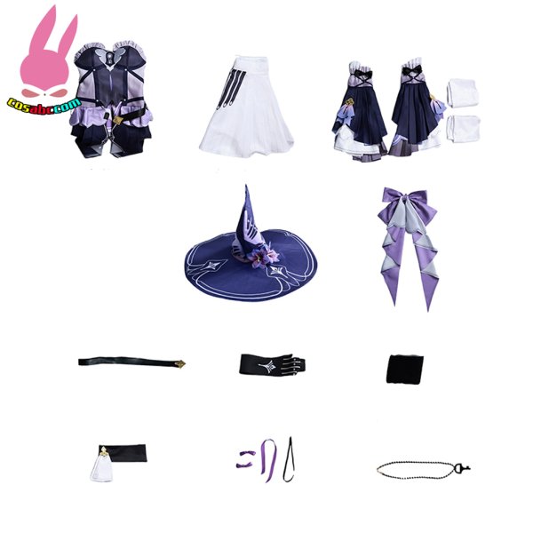 画像4: cosabc 崩壊:スターレイル マダム・ヘルタ 風 コスプレ衣装 イベント 演出服 二次会 コスチューム パーティー ハロウィン (4)
