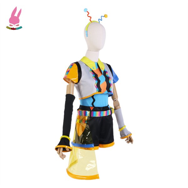 画像2: cosabc ラブライブ!LoveLive! Liella!Vitamin SUMMER 澁谷かのん しぶやかのん 風 コスプレ衣装 イベント 演出服 二次会 コスチューム パーティー ハロウィン (2)