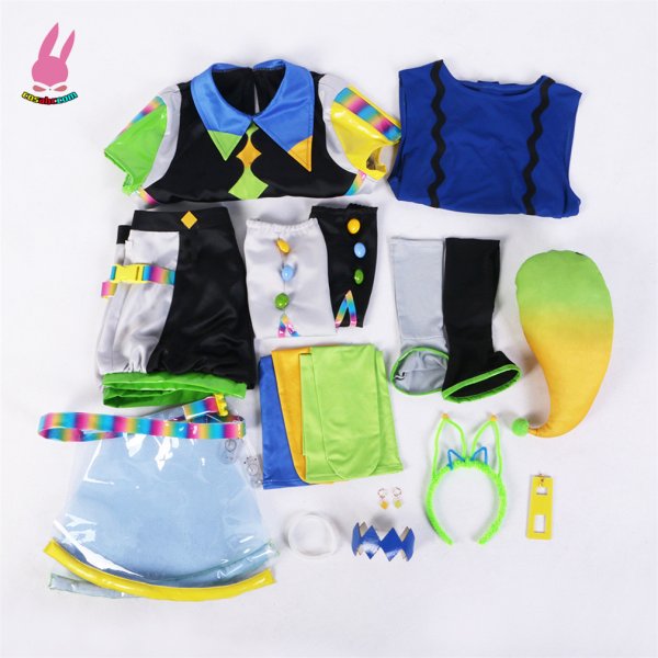 画像16: cosabc ラブライブ!LoveLive! Liella!Vitamin SUMMER 平安名すみれ へあんなすみれ 風 コスプレ衣装 イベント 演出服 二次会 コスチューム パーティー ハロウィン (16)